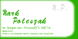 mark poleszak business card